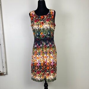 Cynthia Rowley watercolour floral sleeveless dress women’s size 10